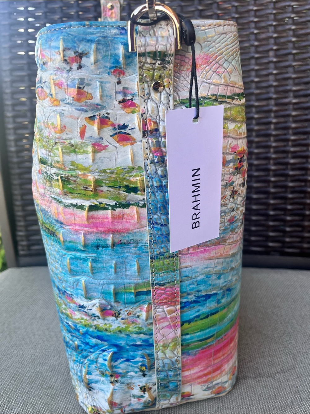 NWT Brahmin Celina in STAYCATION Bucket Bag - Picture 9 of 14